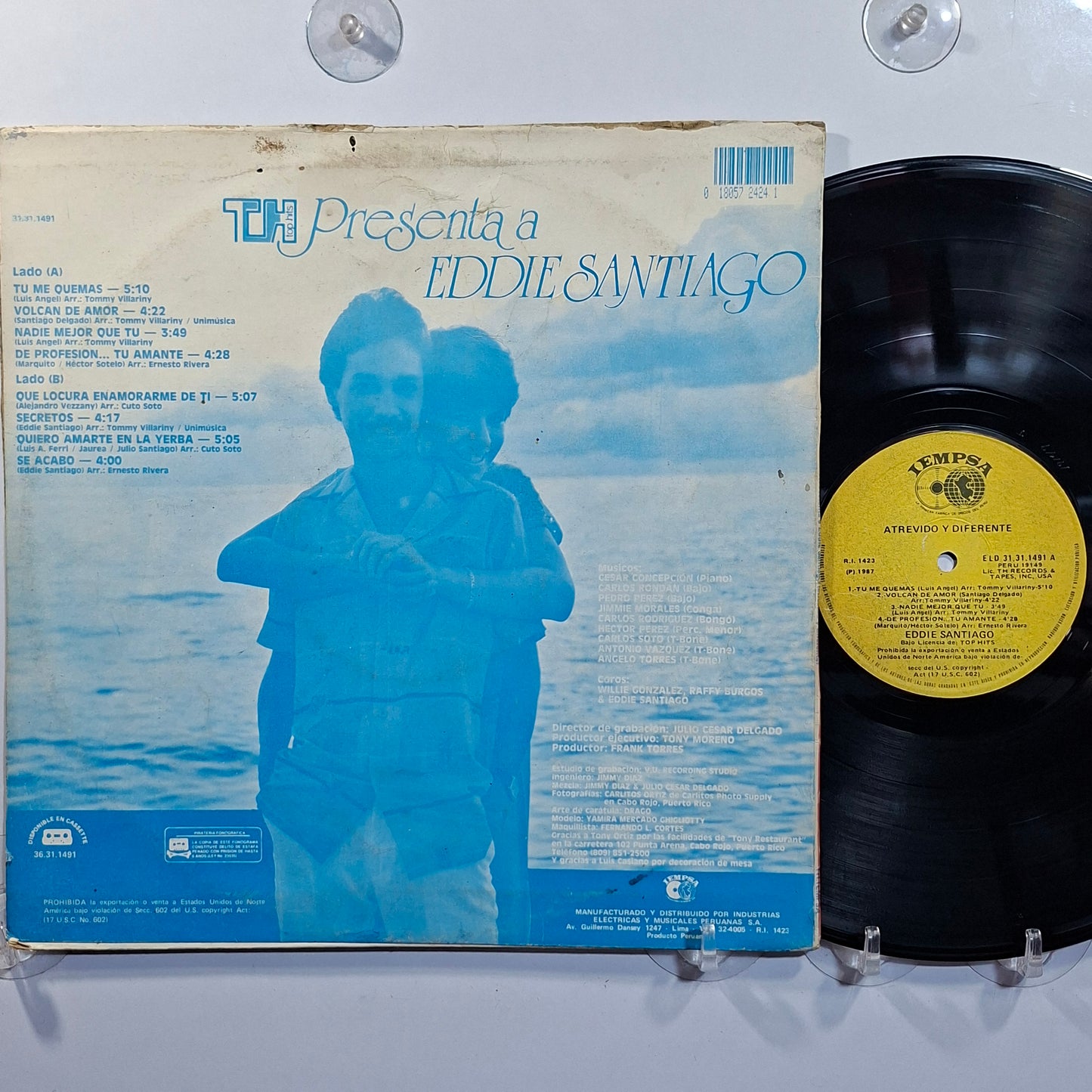 lp Eddie Santiago Atrevido Y Diferente made peru 1986 salsa