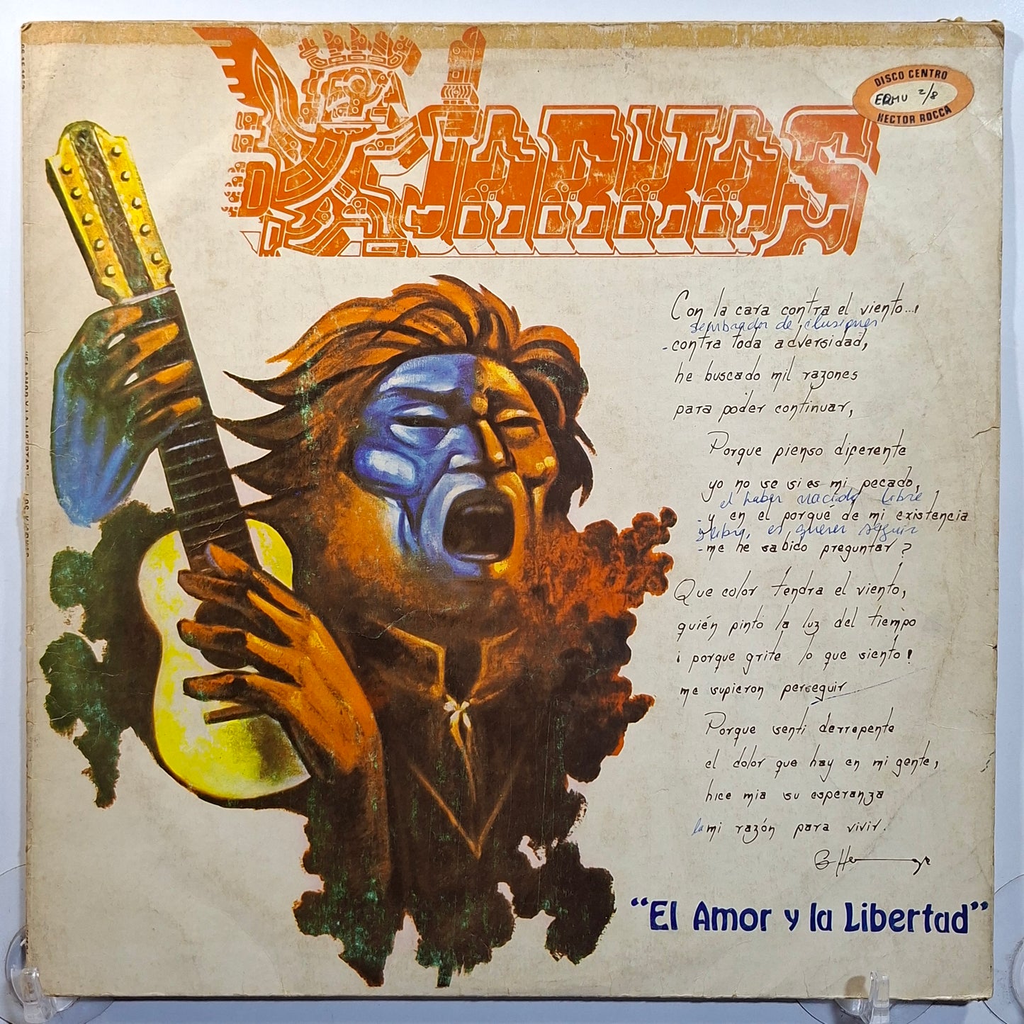 lp Los Kjarkas El Amor y la Libertad made peru 1988 andean folk