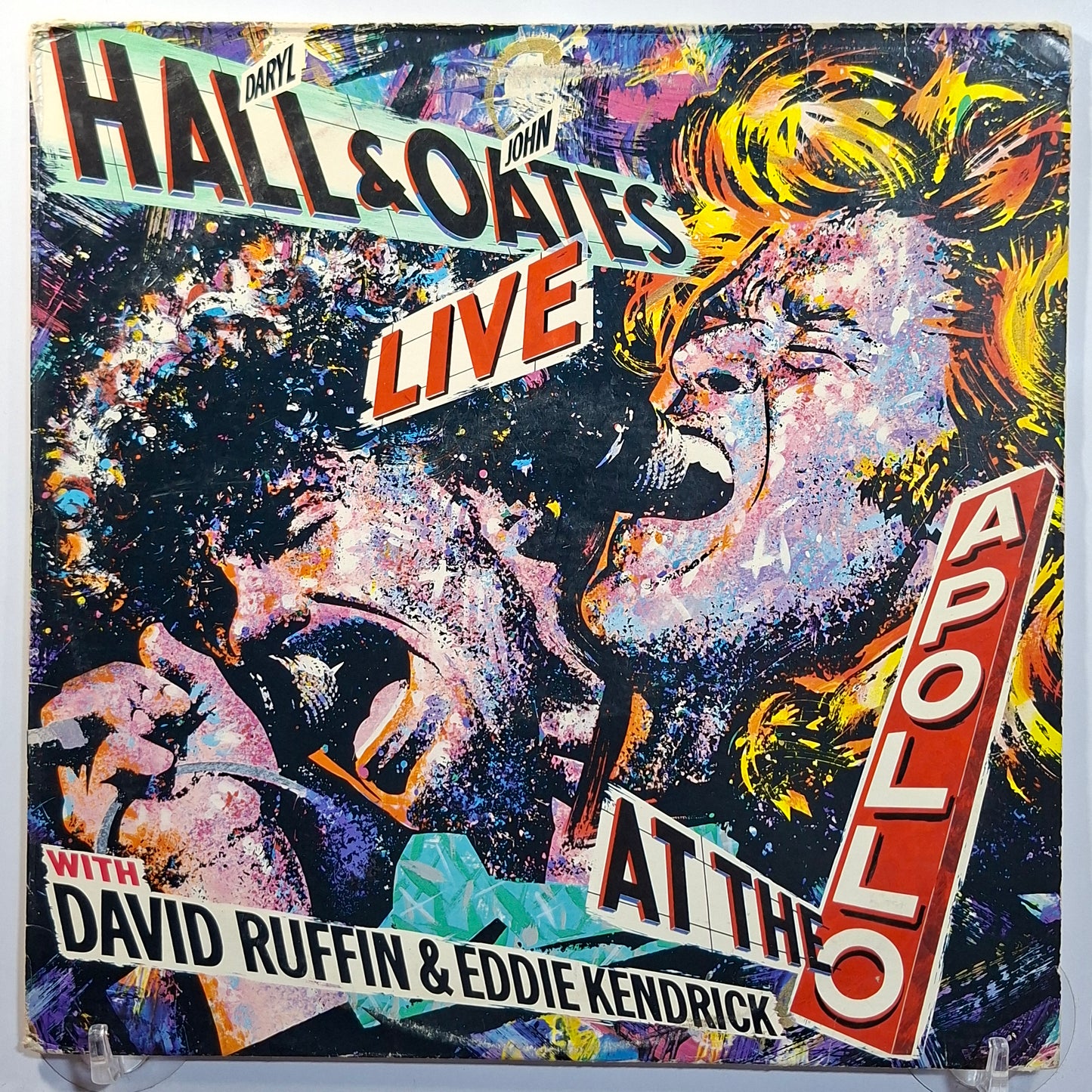 lp Daryl Hall & John Oates With David Ruffin & Eddie Kendricks Live At The Apollo made usa 1985 con insert pop rock