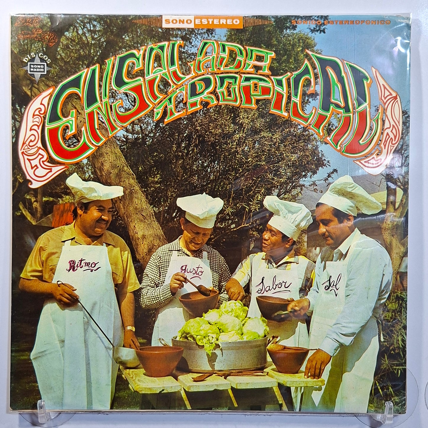lp Ensalada Tropical Don Enrique Y Sus Estrellas Mario Cavagnaro Manolin Y Su Conjunto Oliva Brass made peru 1970 latin cumbia