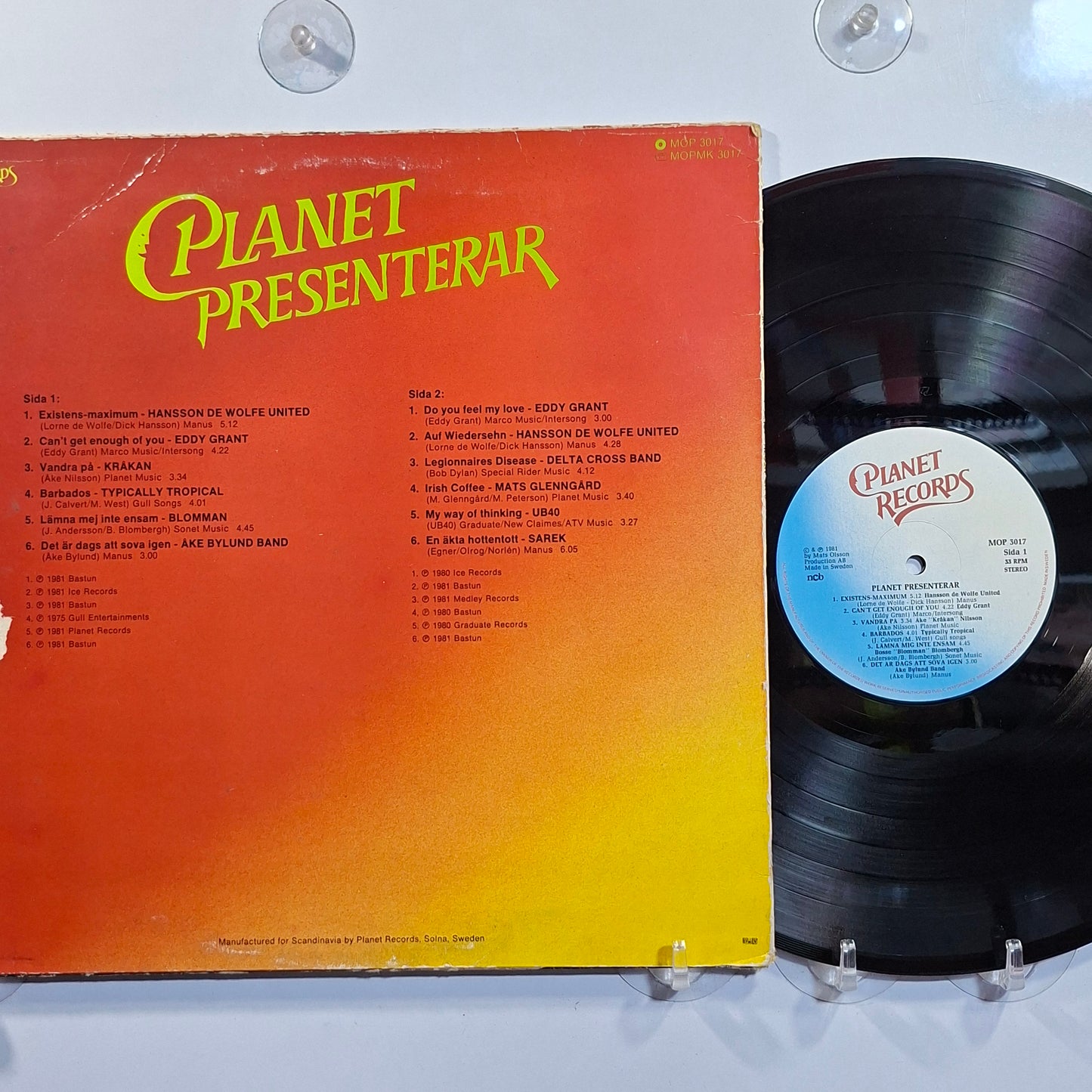 lp Planet Presenterar UB40 Hansson De Wolfe United Eddy Grant varios made suecia 1981 pop rock