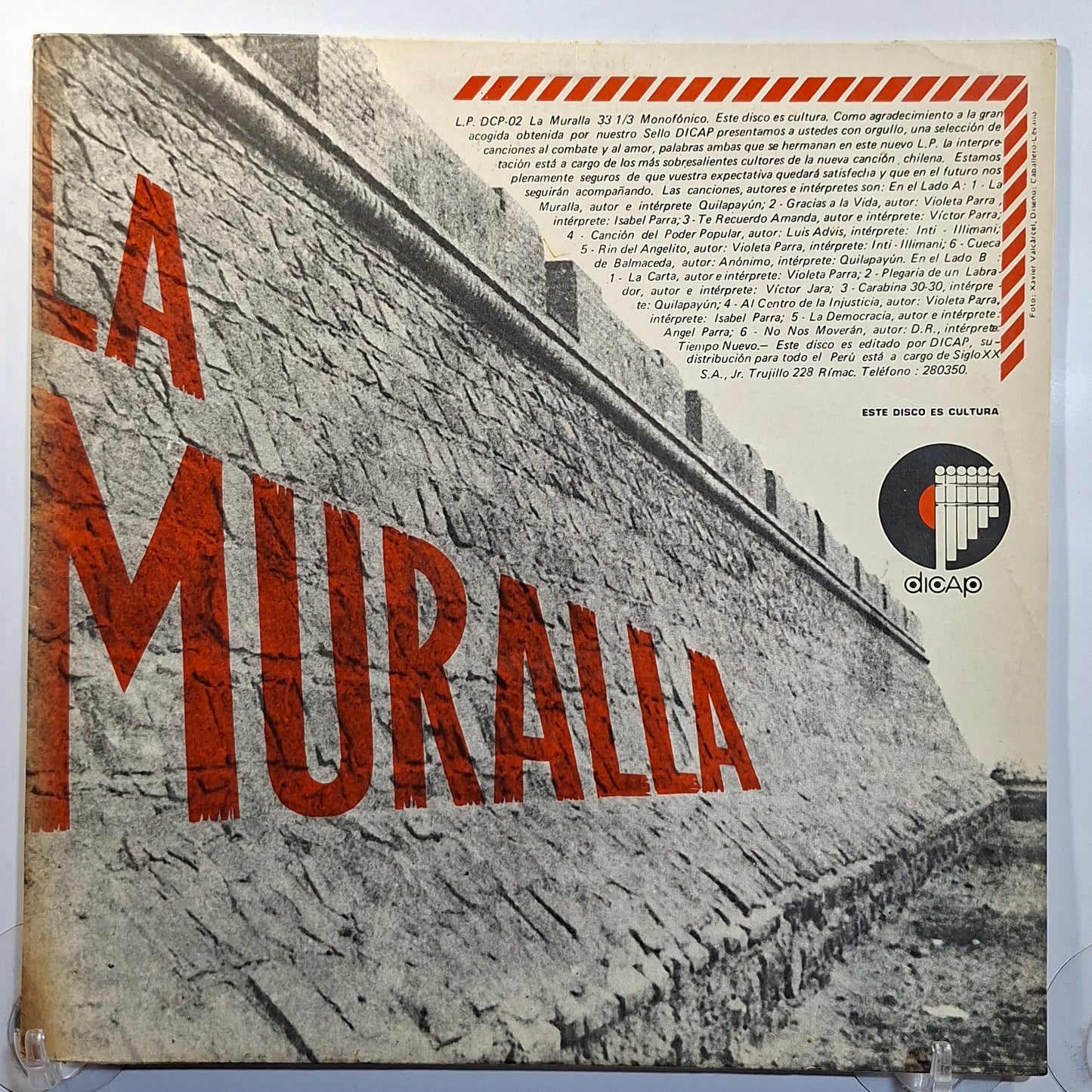 lp La Muralla Quilapayun Isabel Parra Inti Illimani varios made peru 1972 latin protesta folk