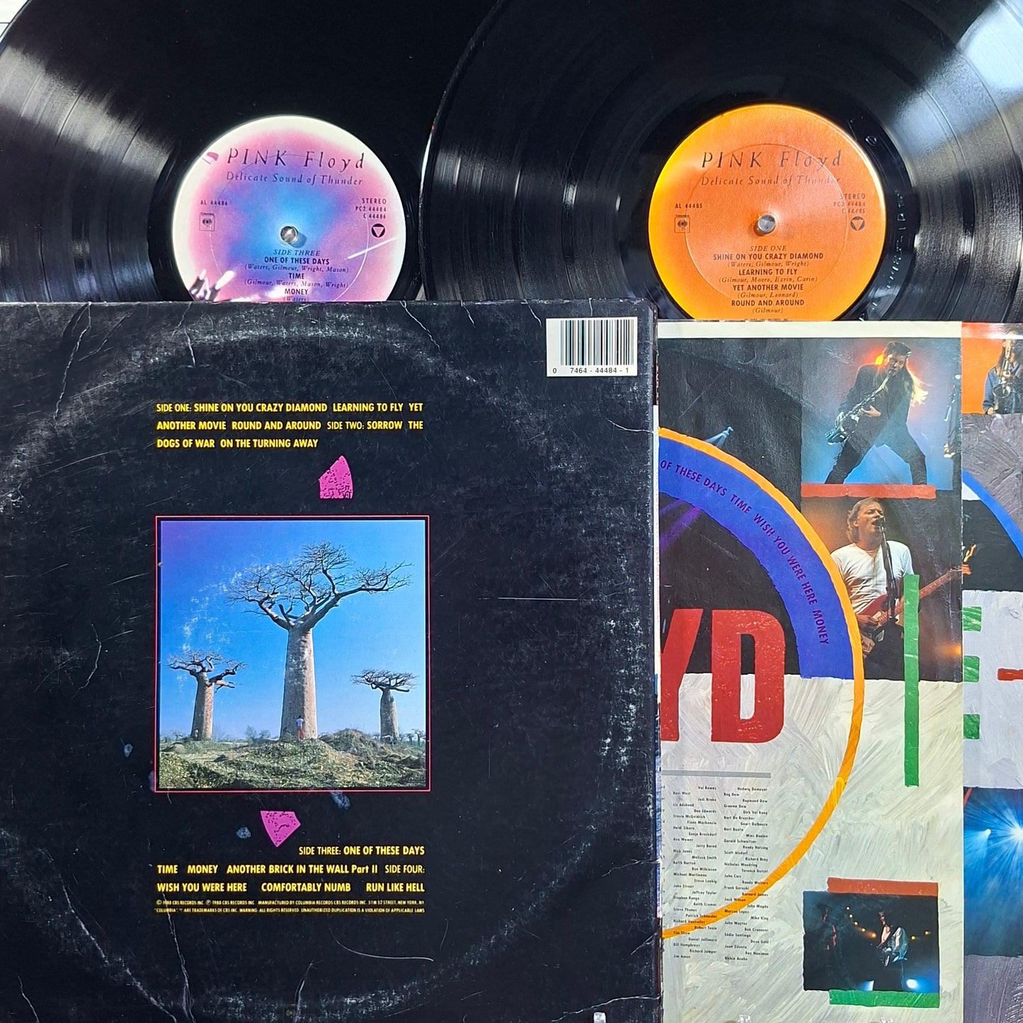 x2 lp Pink Floyd Delicate Sound Of Thunder made usa 1988 gatefold con insert rock