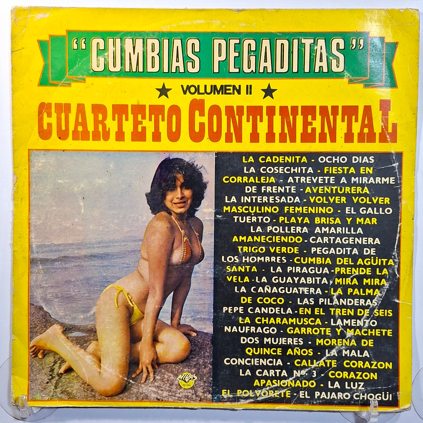 lp Cuarteto Continental Cumbias Pegaditas vol 2 made peru 1984 cumbia