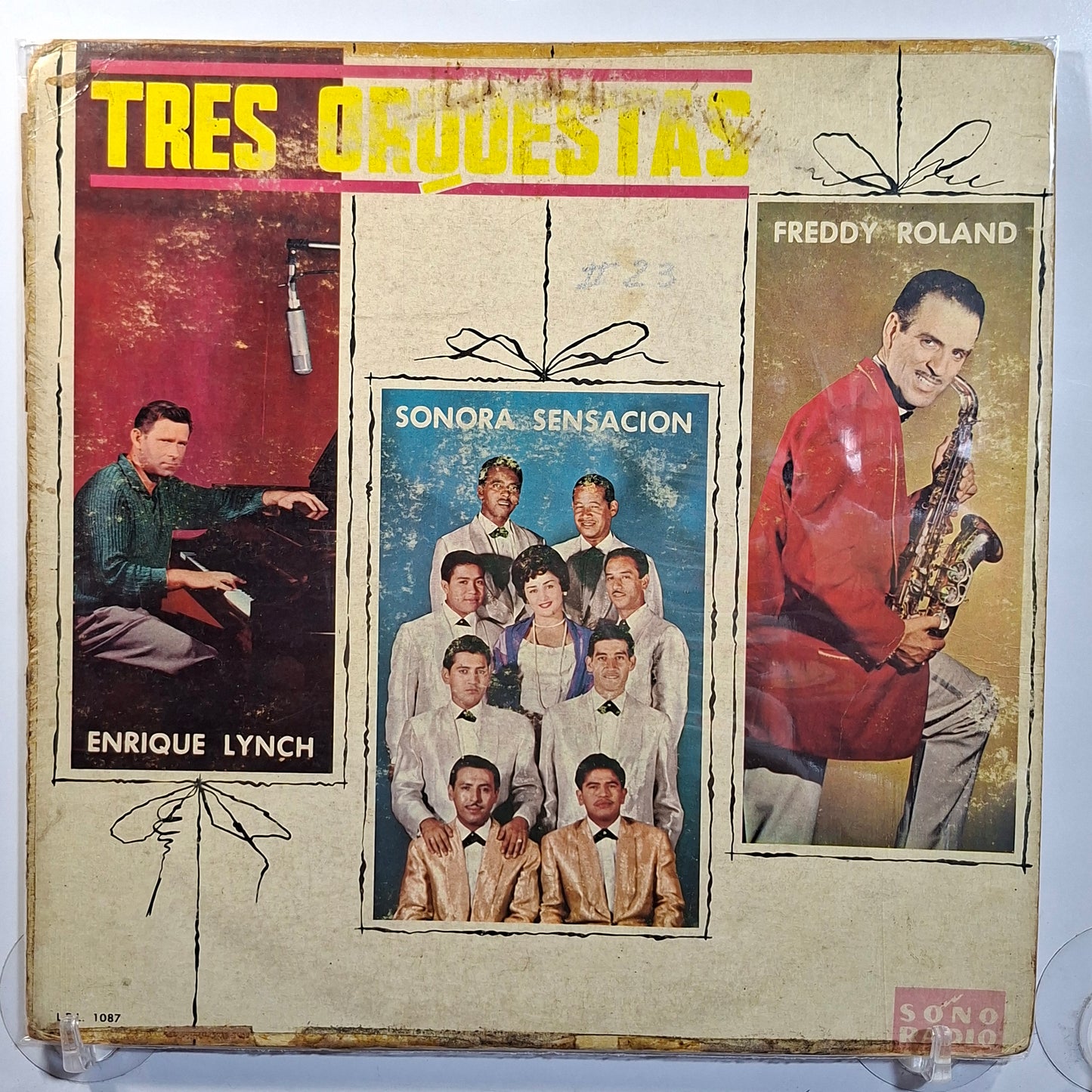 lp Tres Orquestas Enrique Lynch Sonora Sensacion Freddy Roland made peru 1965 mambo guaracha latin