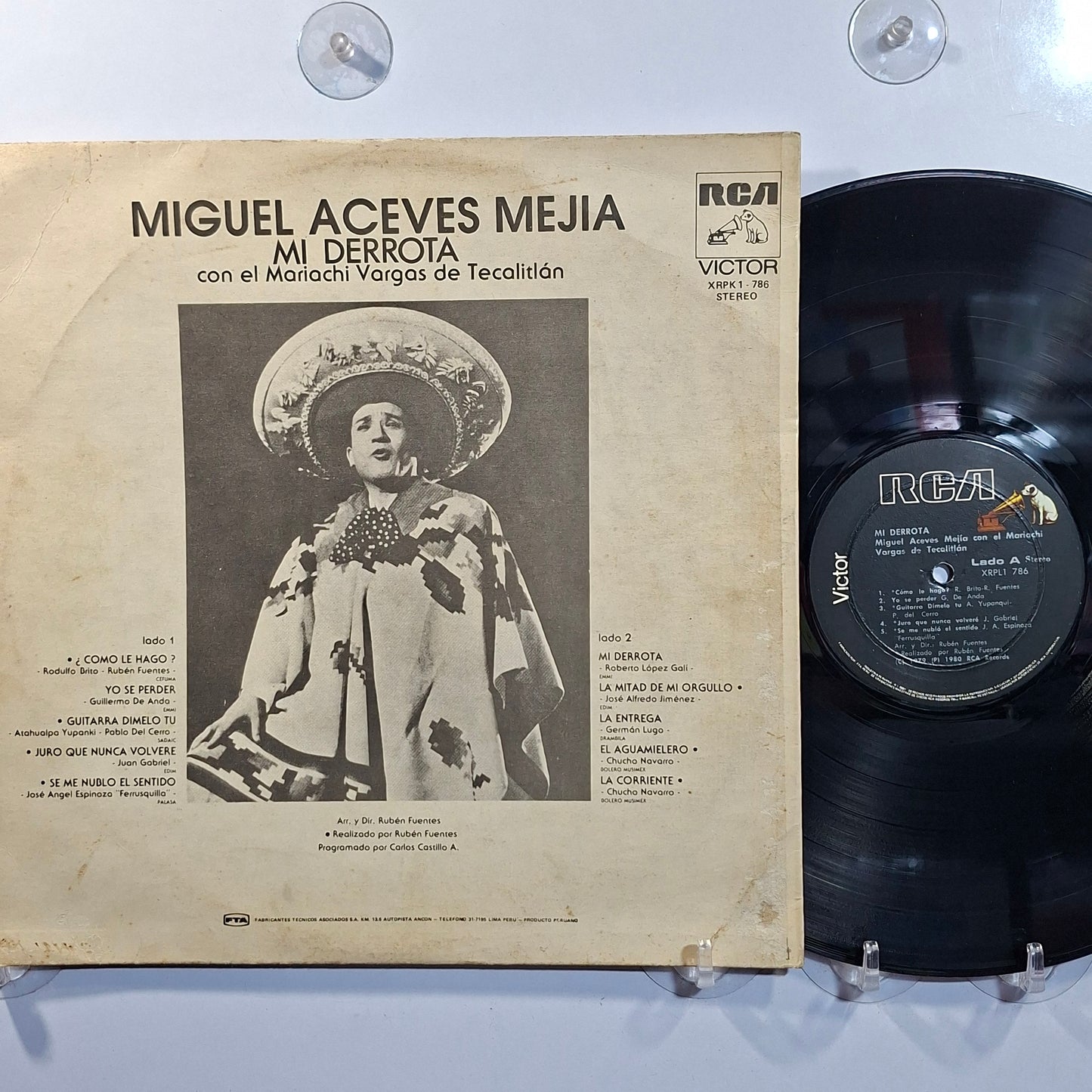 lp Miguel Aceves Mejía Mi Derrota made peru 1979 ranchera folk