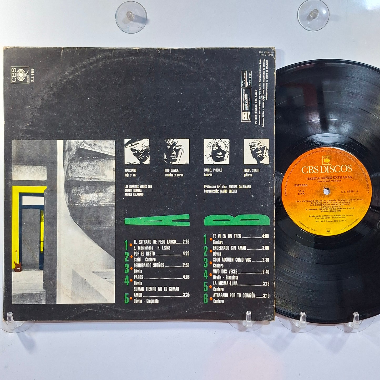 lp Enanitos Verdes Habitaciones Extrañas made peru 1987 latin rock