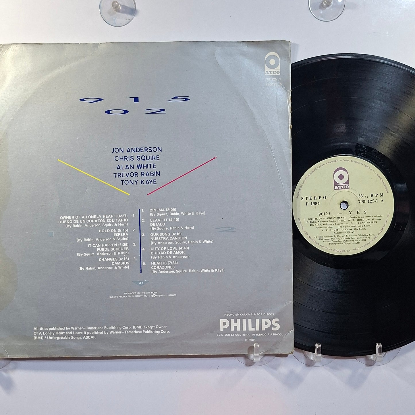 lp Yes 90125 made colombia 1984 rock