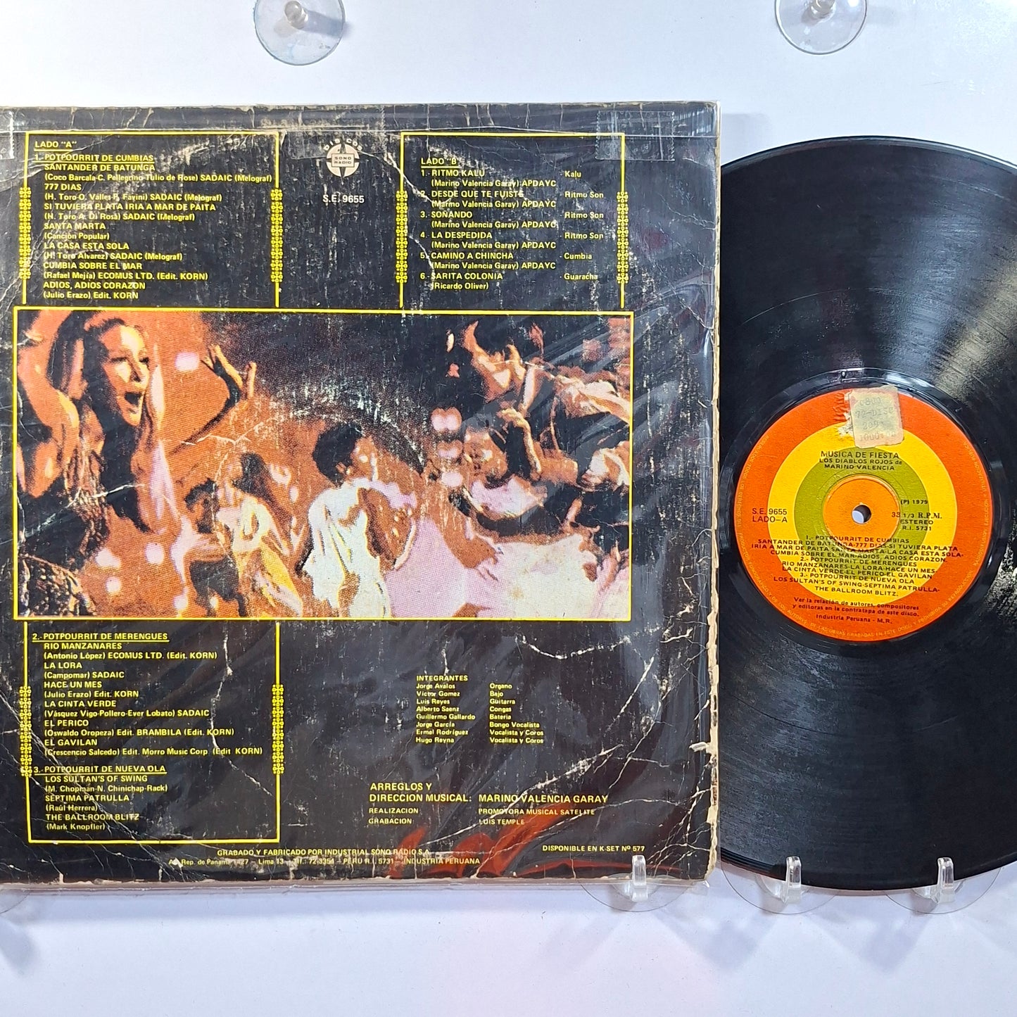 lp Los Diablos Rojos Musica de Fiesta made peru 1979 latin cumbia
