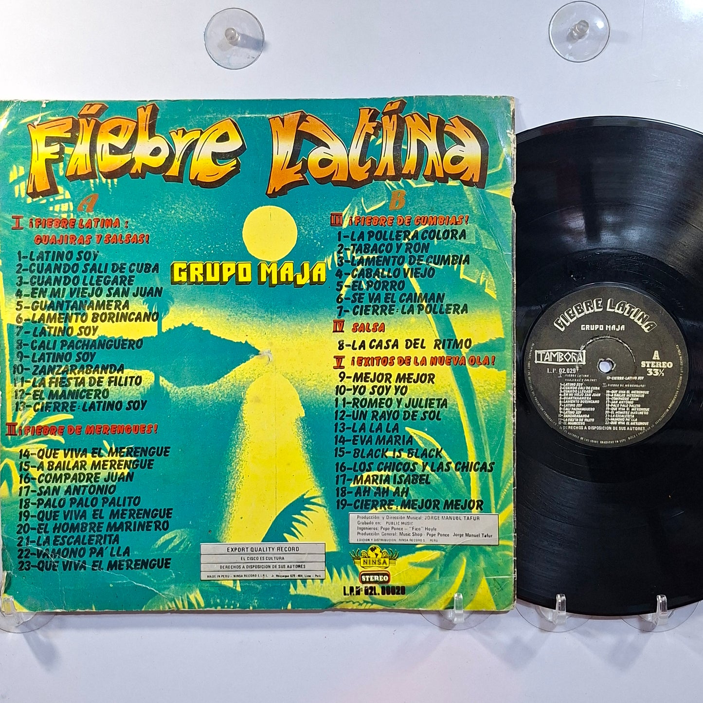 lp Grupo Maja Fiebre Latina made peru 1980 tropical latin