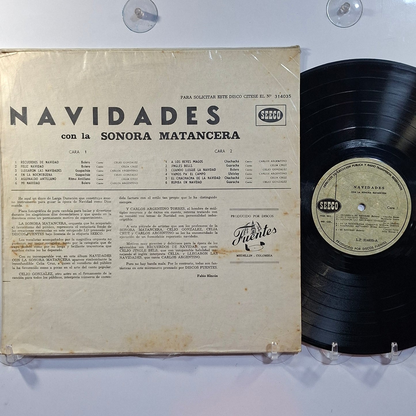 lp La Sonora Matancera Navidades Con La Sonora Matancera made peru 1962 latin bolero