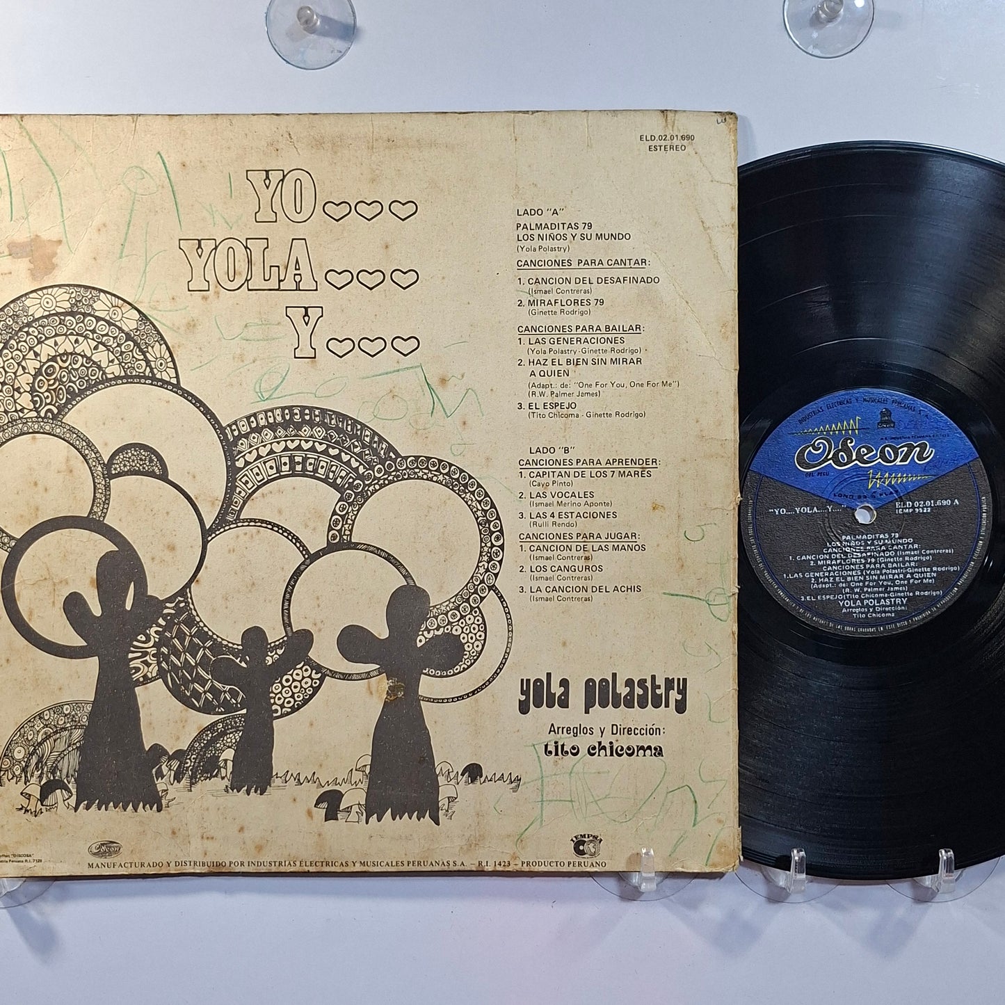 lp Yola Polastri Yo Yola Y made peru 1979 infantil