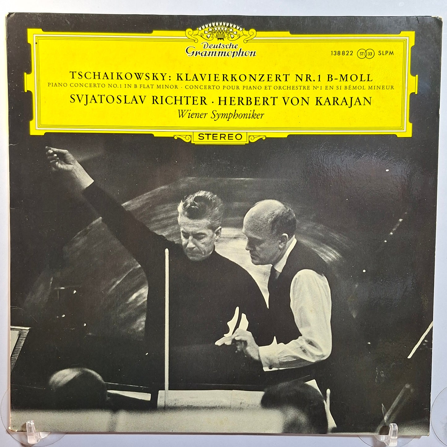 lp Herbert von Karajan Svjatoslav Richter Tschaikowsky con la sinfonica de viena Klavierkonzert Nr.1 B-moll made alemania 1962 clasico