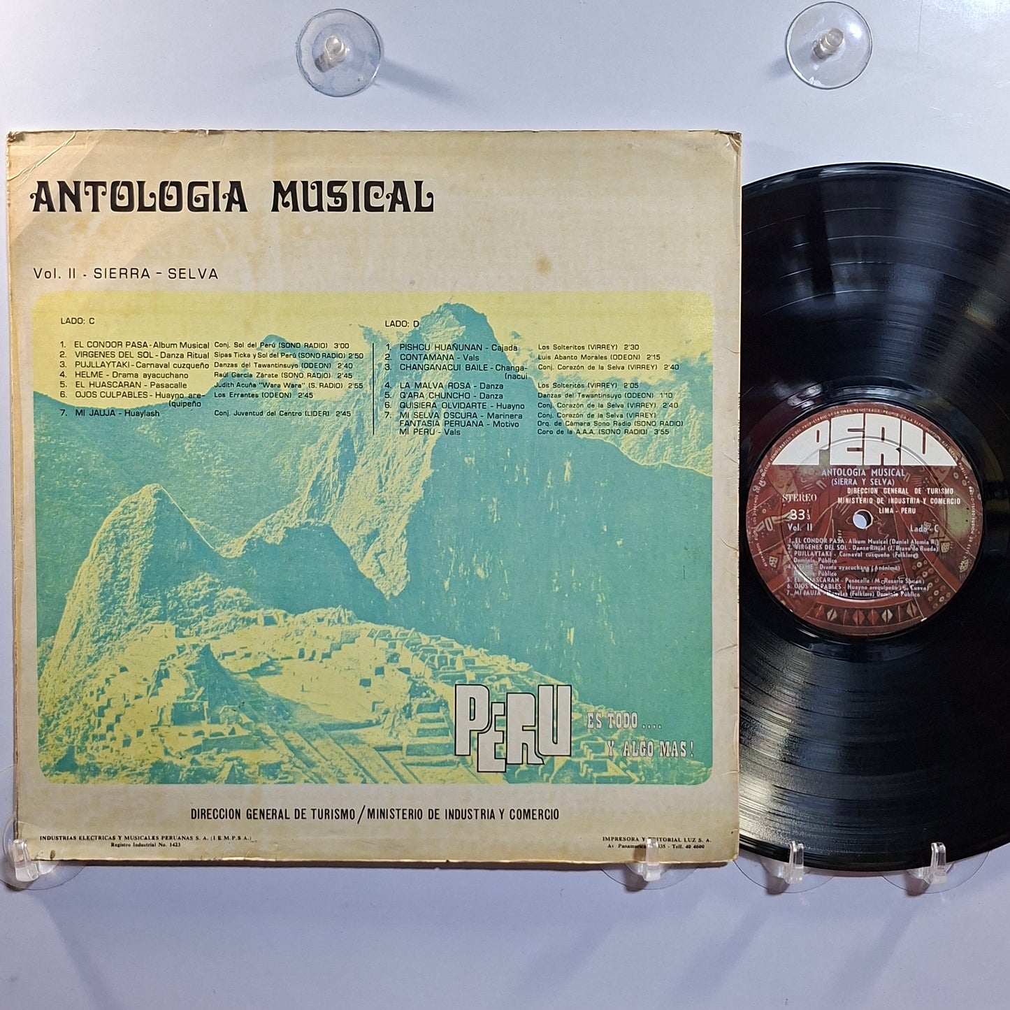 lp Peru Antologia Musical Vol 2 Sierra Selva Raul Garcia Zarate Los Errantes Conjunto Corazon de la Selva varios made peru 1975 folk