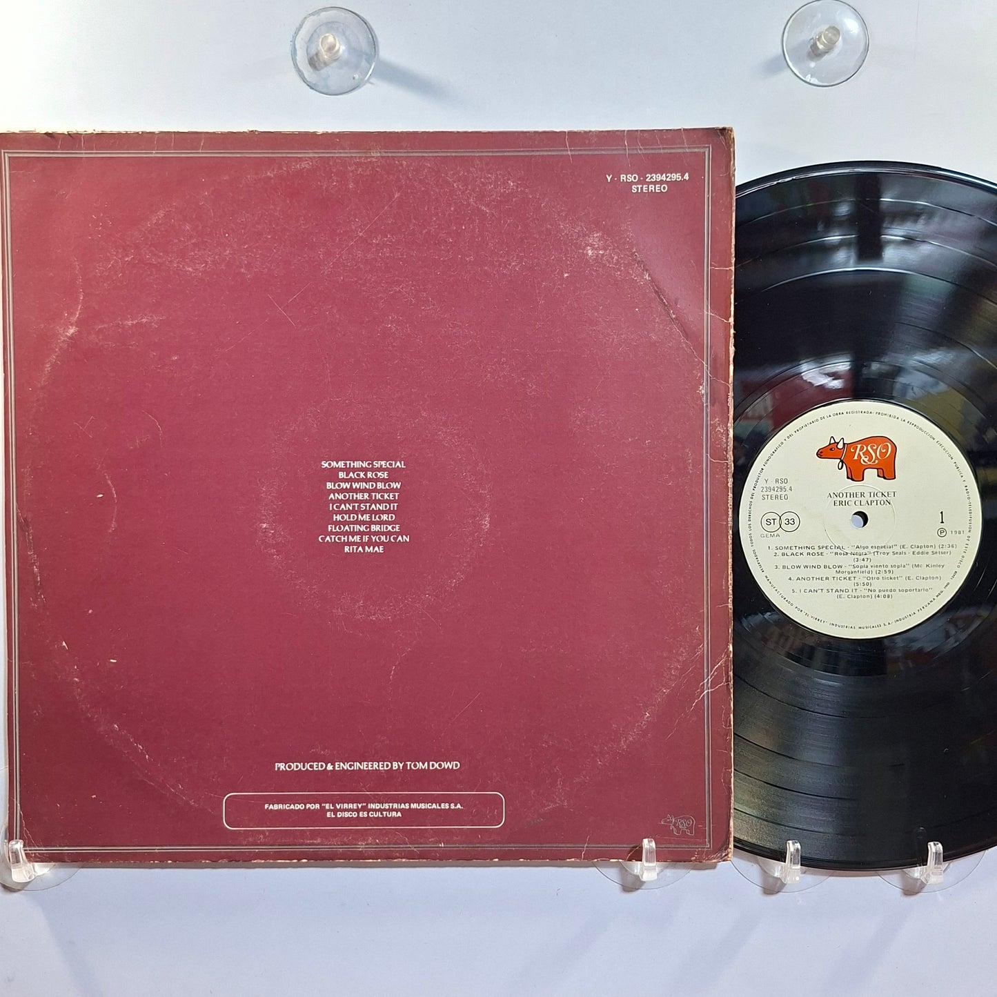 lp Eric Clapton Another Ticket made peru 1981 rock