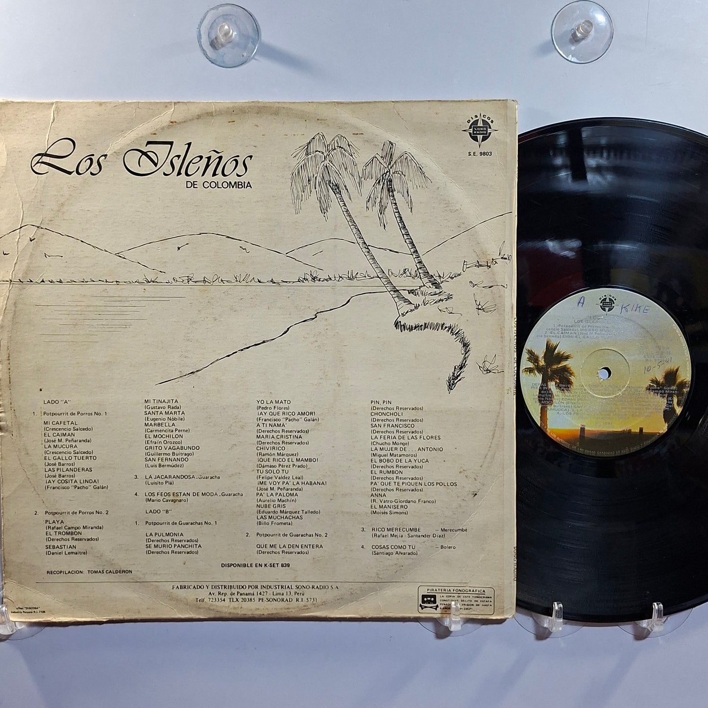 lp Los Isleños De Colombia Los Isleños made peru 1983 latin cumbia