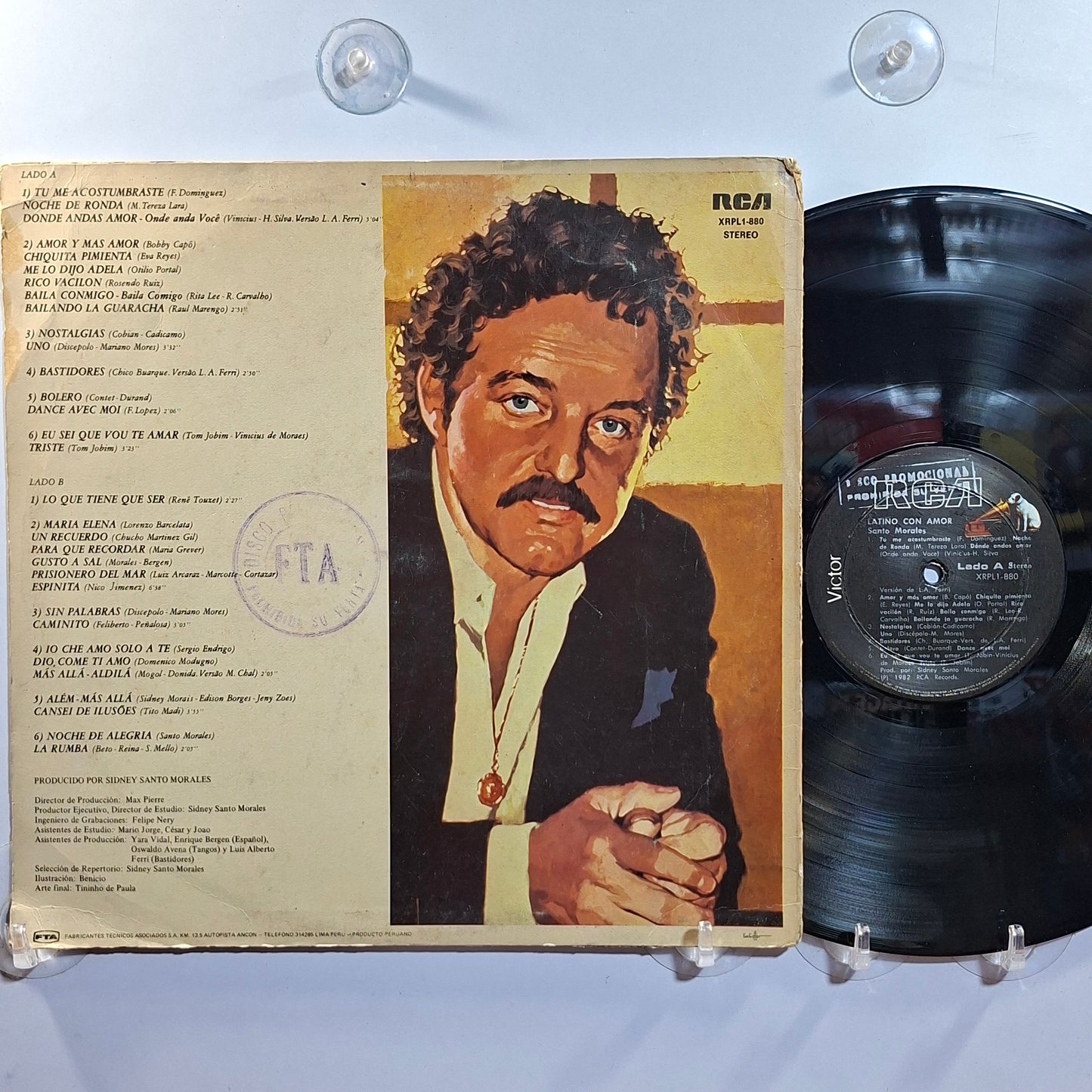 lp Santo Morales Latino con Amor made peru 1982 promocional latin bolero
