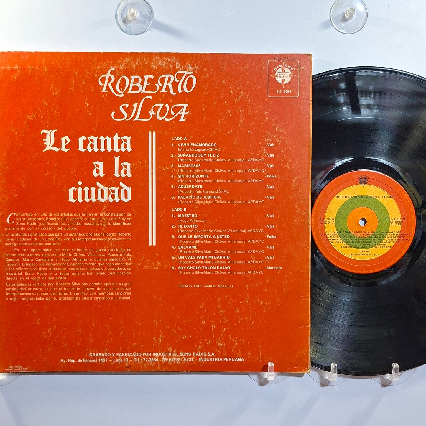 lp Roberto Silva Le Canta a la Ciudad made peru 1980 criollo folk