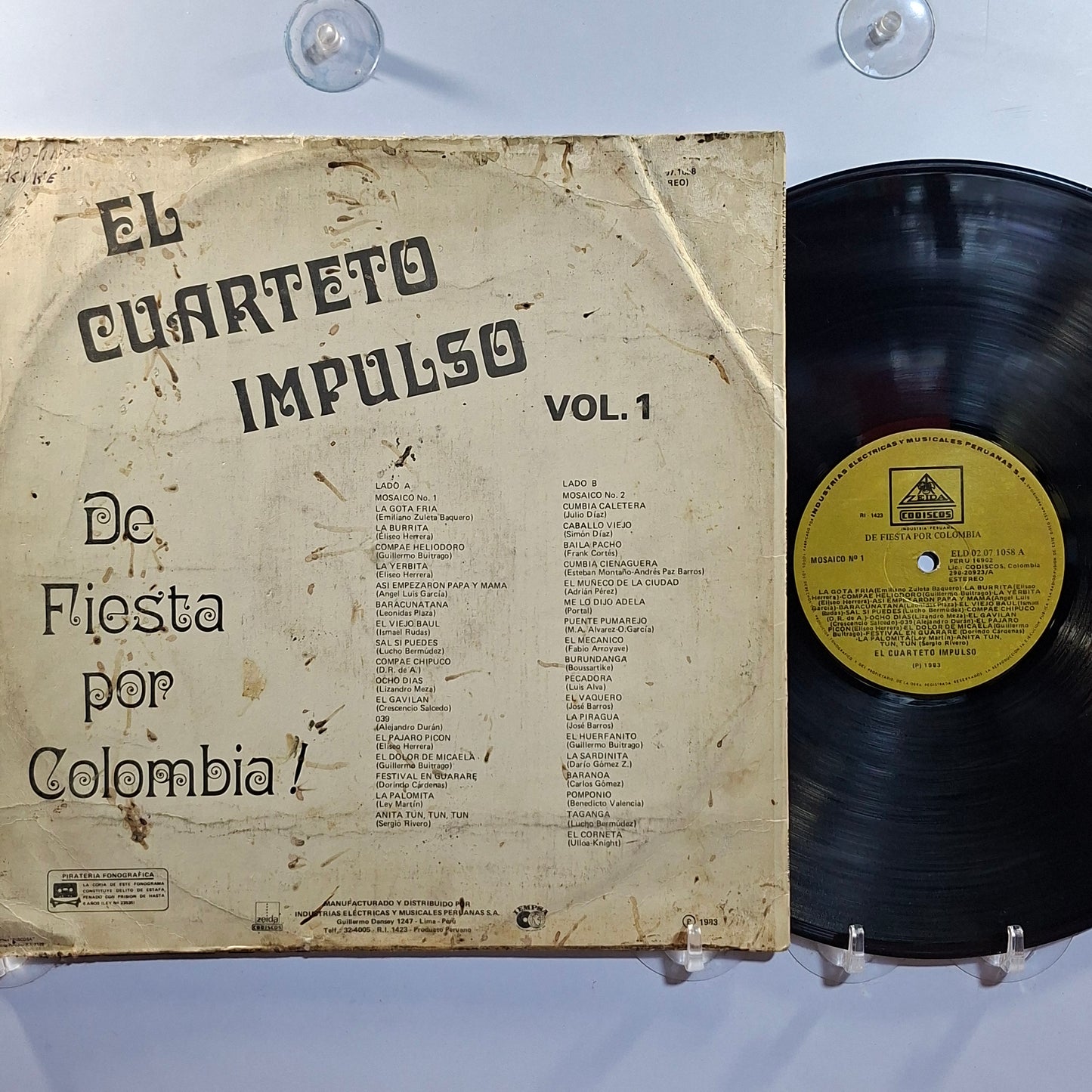 lp El Cuarteto Impulso De Fiesta por Colombia made peru 1983 latin cumbia