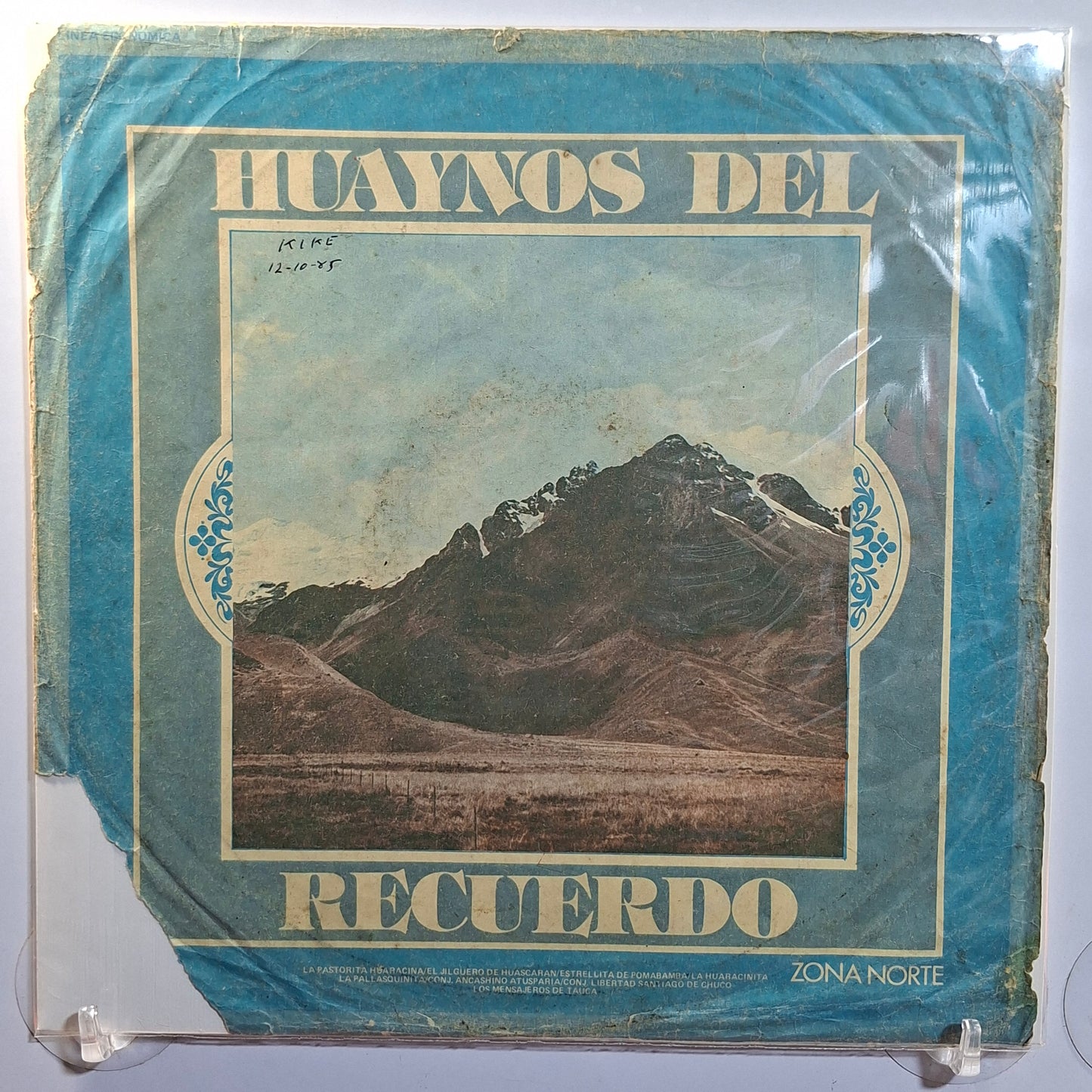 lp Huaynos Del Recuerdo jilguero del huascaran pastorita huaracina la pallasquinita varios made peru 1984 huayno folk