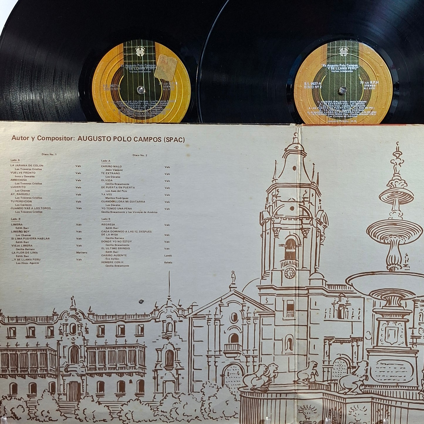x2 lp Augusto Polo Campos Es Augusto Polo Campos Y Se Llama Peru made peru gatefold criollo folk