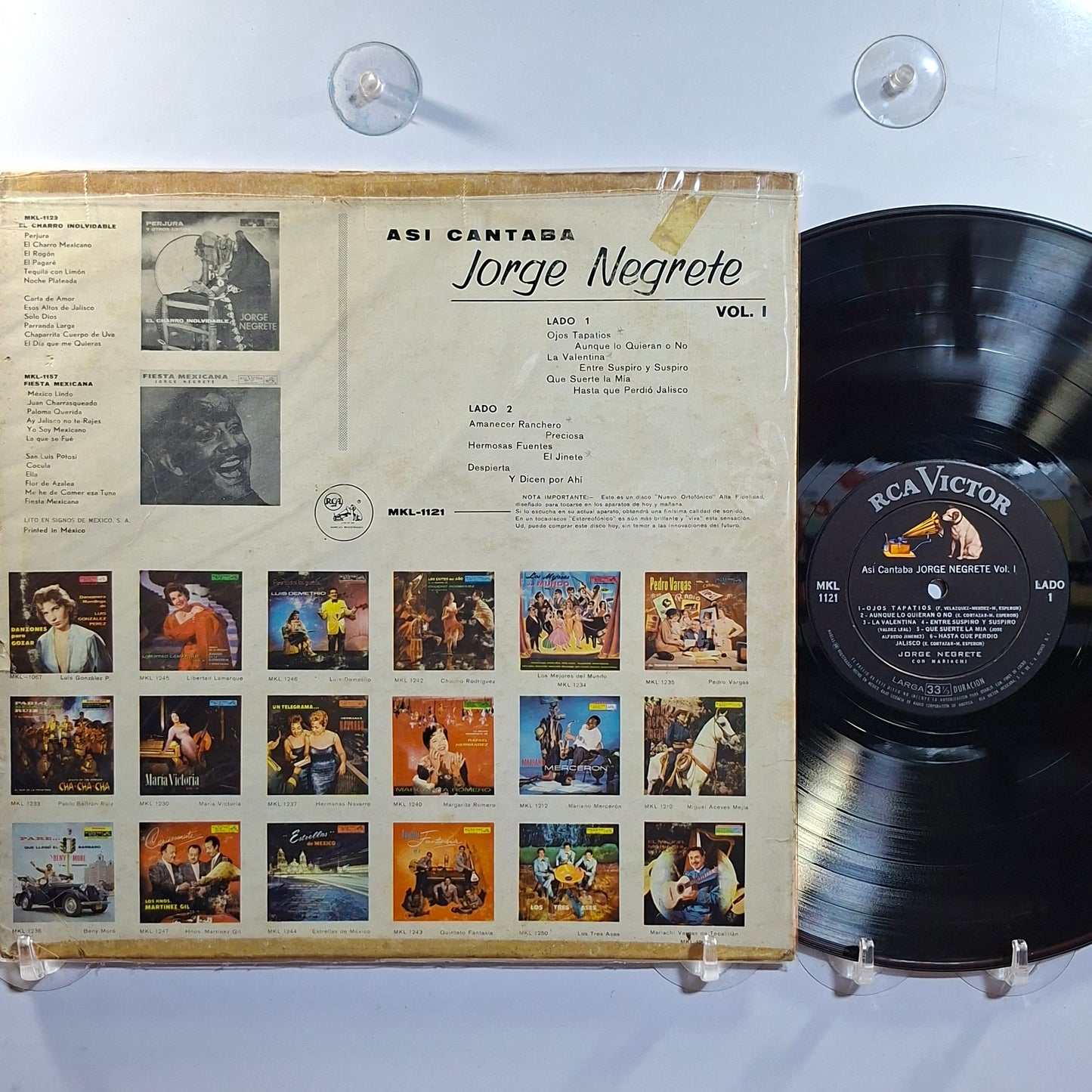 lp Jorge Negrete Asi Cantaba Jorge Negrete Vol 1 made mexico 1959 ranchera folk