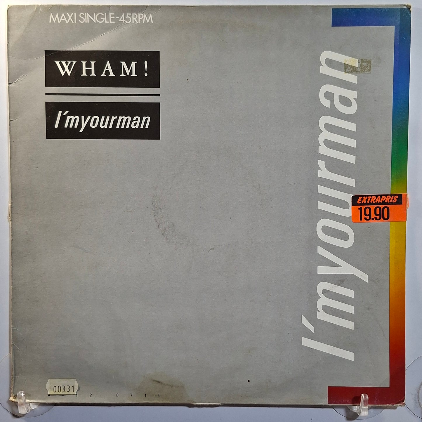 maxi single 12" Wham! I'm Your Man made holanda 1985 electronic pop