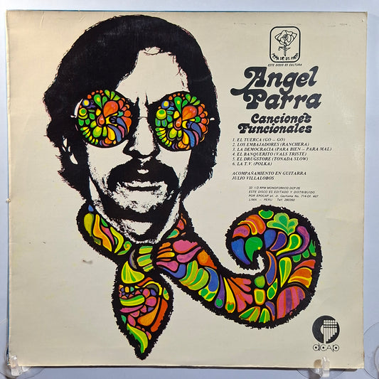 lp Angel Parra Canciones Funcionales Angel Parra Interpreta A Atahualpa Yupanqui made peru 1969 latin protesta folk