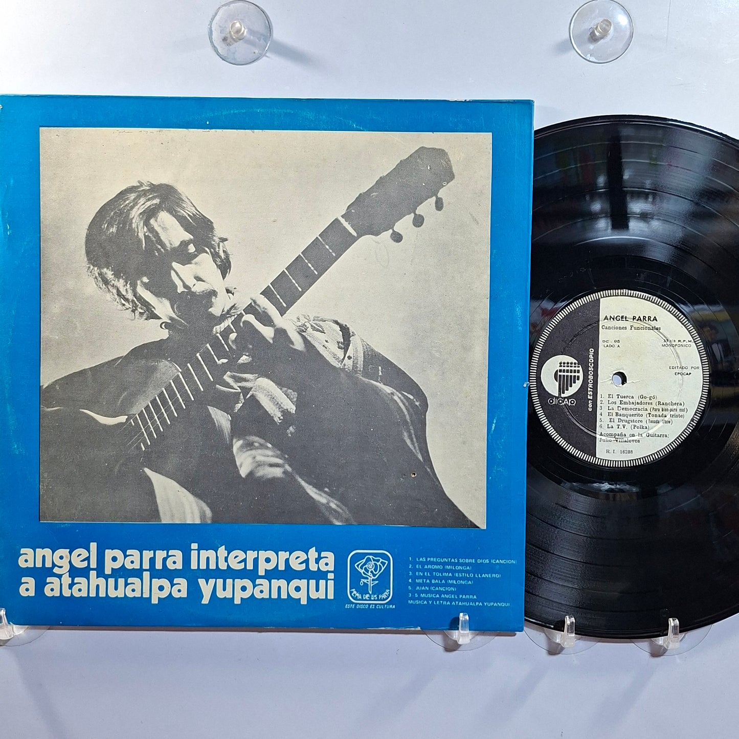 lp Angel Parra Canciones Funcionales Angel Parra Interpreta A Atahualpa Yupanqui made peru 1969 latin protesta folk