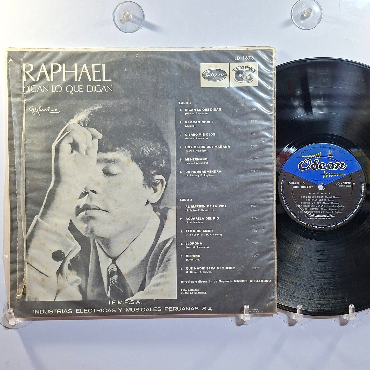 lp Raphael Digan Lo Que Digan made peru 1967 latin pop
