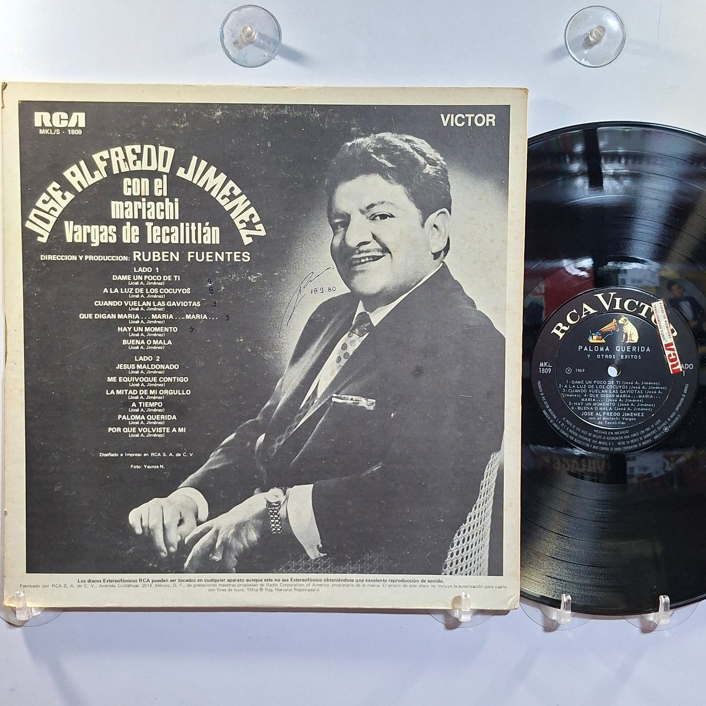 lp Jose Alfredo Jimenez Con El Mariachi Vargas de Tecalitlan paloma Querida Y Otros Exitos made mexico 1969 ranchera folk
