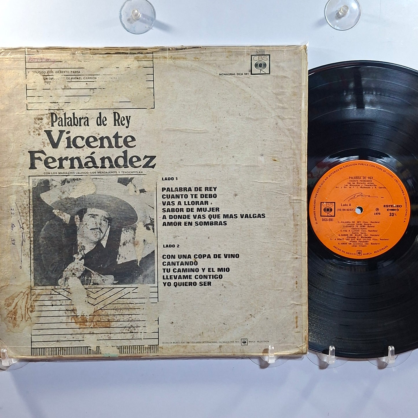 lp Vicente Fernandez Palabra de Rey made mexico 1968 ranchera folk