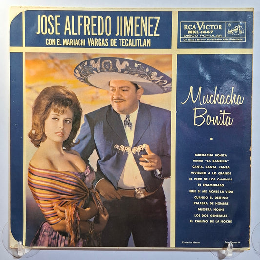 lp Jose Alfredo Jimenez Muchacha Bonita made peru 1962 ranchera folk
