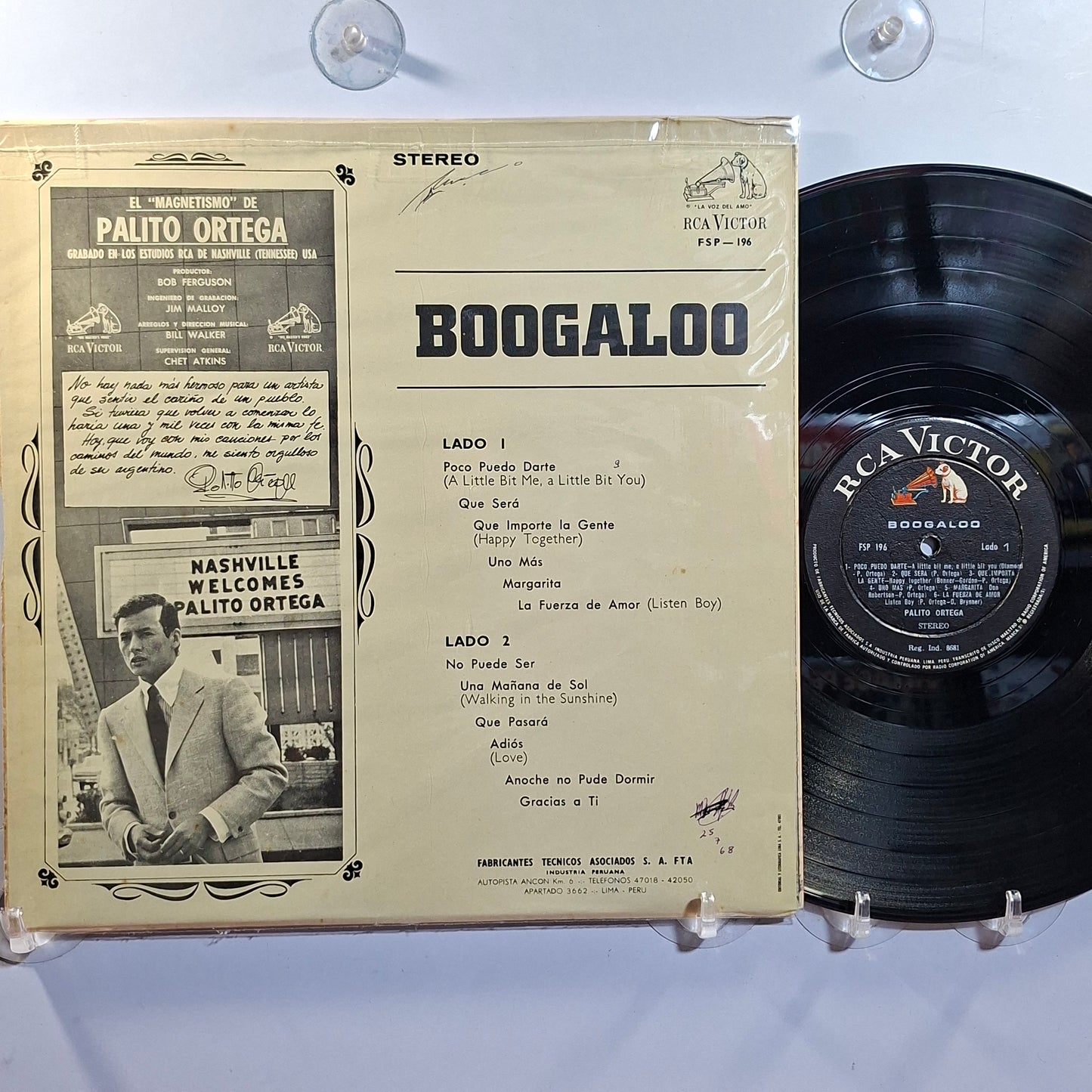 lp Palito Ortega Boogaloo made peru 1967 latin pop