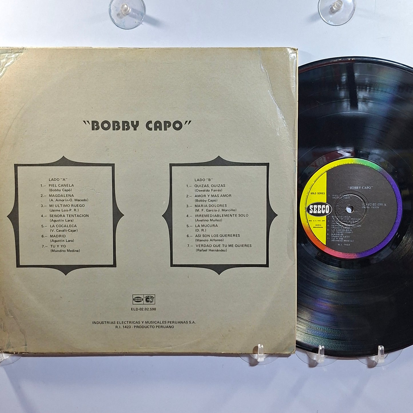 lp Bobby Capo Bobby Capo made peru 1969 latin bolero
