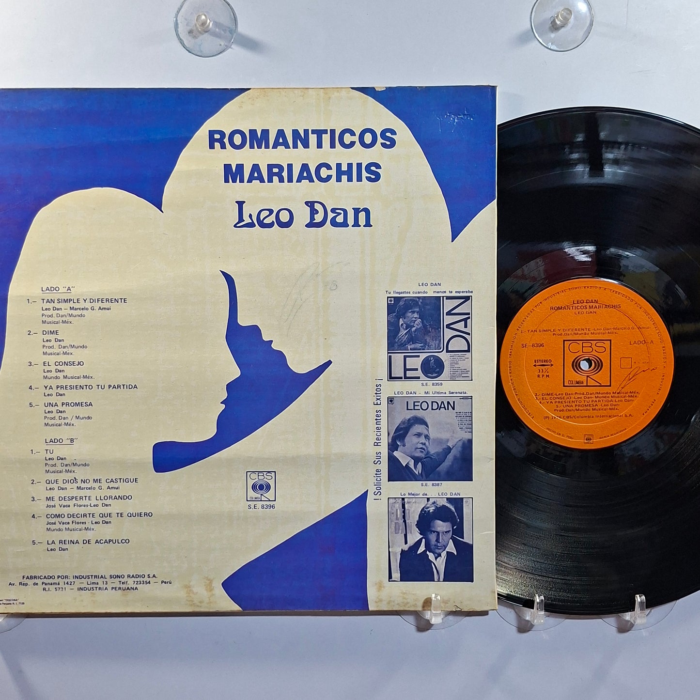 lp Leo Dan Romanticos Mariachis made peru 1976 ranchera latin pop