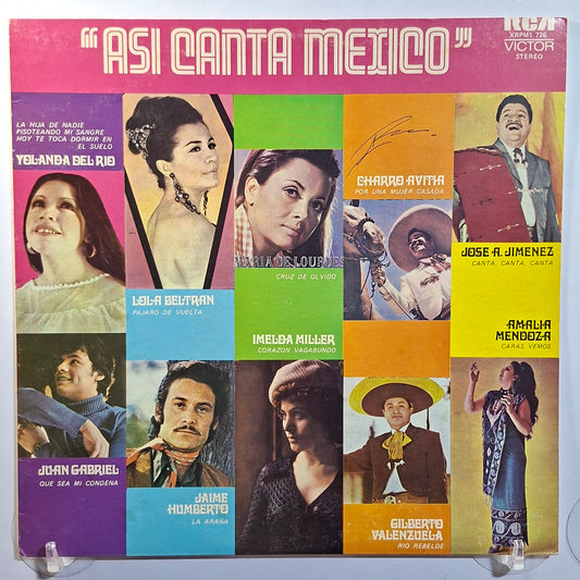 lp Asi Canta Mexico Juan Gabriel Jose Alfredo Jimenez Yolanda Del Rio varios made peru 1980 ranchera latin pop