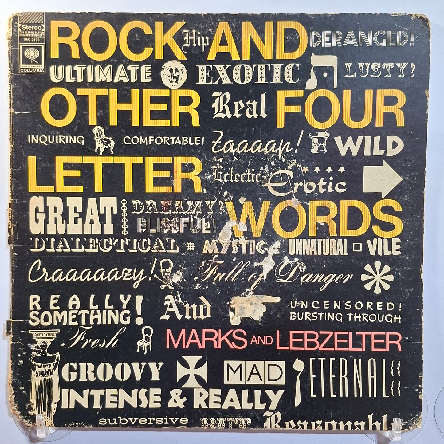 lp J Marks and William Lebzelter Rock And Other Four Letter Words made usa 1968 Electronic Jazz Rock