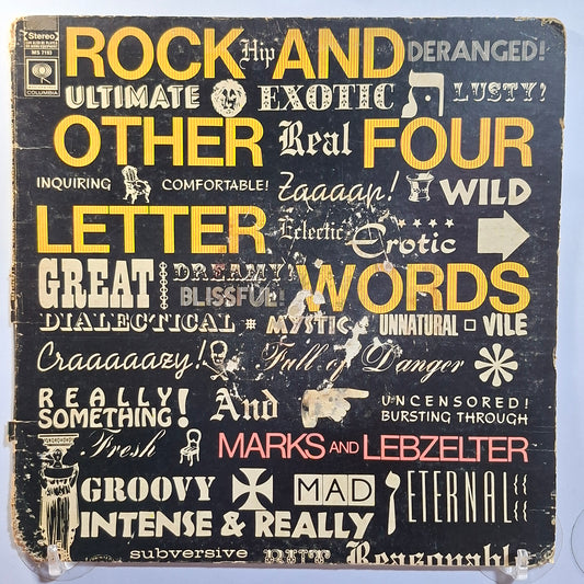 lp J Marks and William Lebzelter Rock And Other Four Letter Words made usa 1968 Electronic Jazz Rock