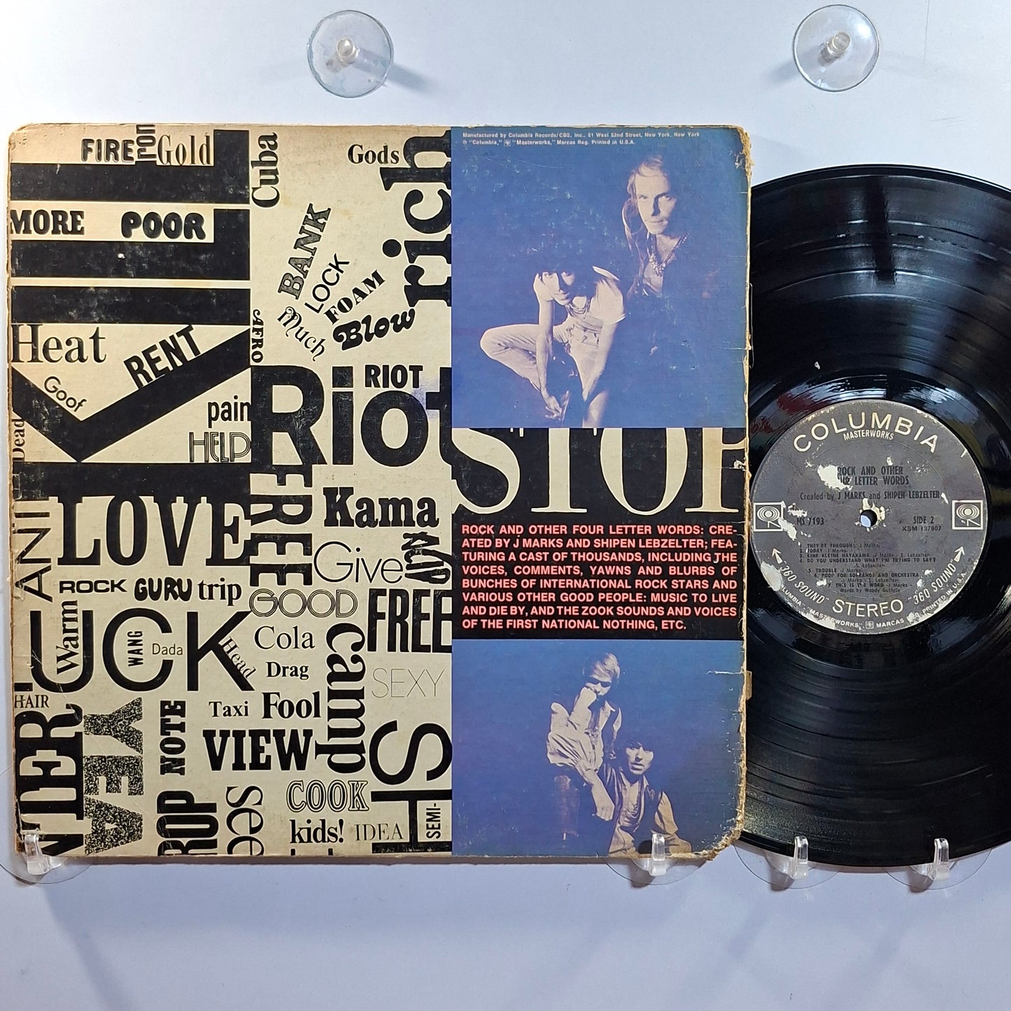 lp J Marks and William Lebzelter Rock And Other Four Letter Words made usa 1968 Electronic Jazz Rock