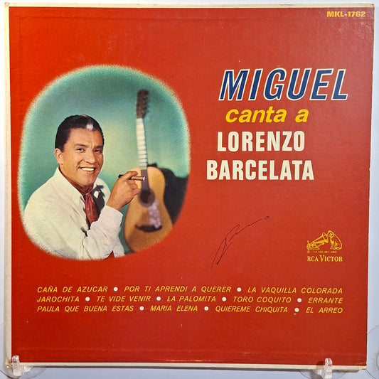lp Miguel Aceves Mejia Miguel Canta A Lorenzo Barcelata made mexico 1967 ranchera folk