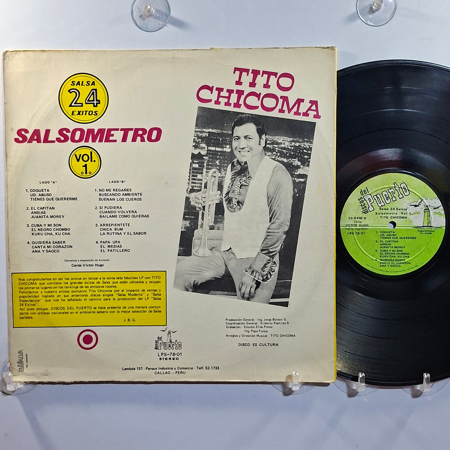lp Tito Chicoma Salsometro Vol 1 made peru 1978 salsa