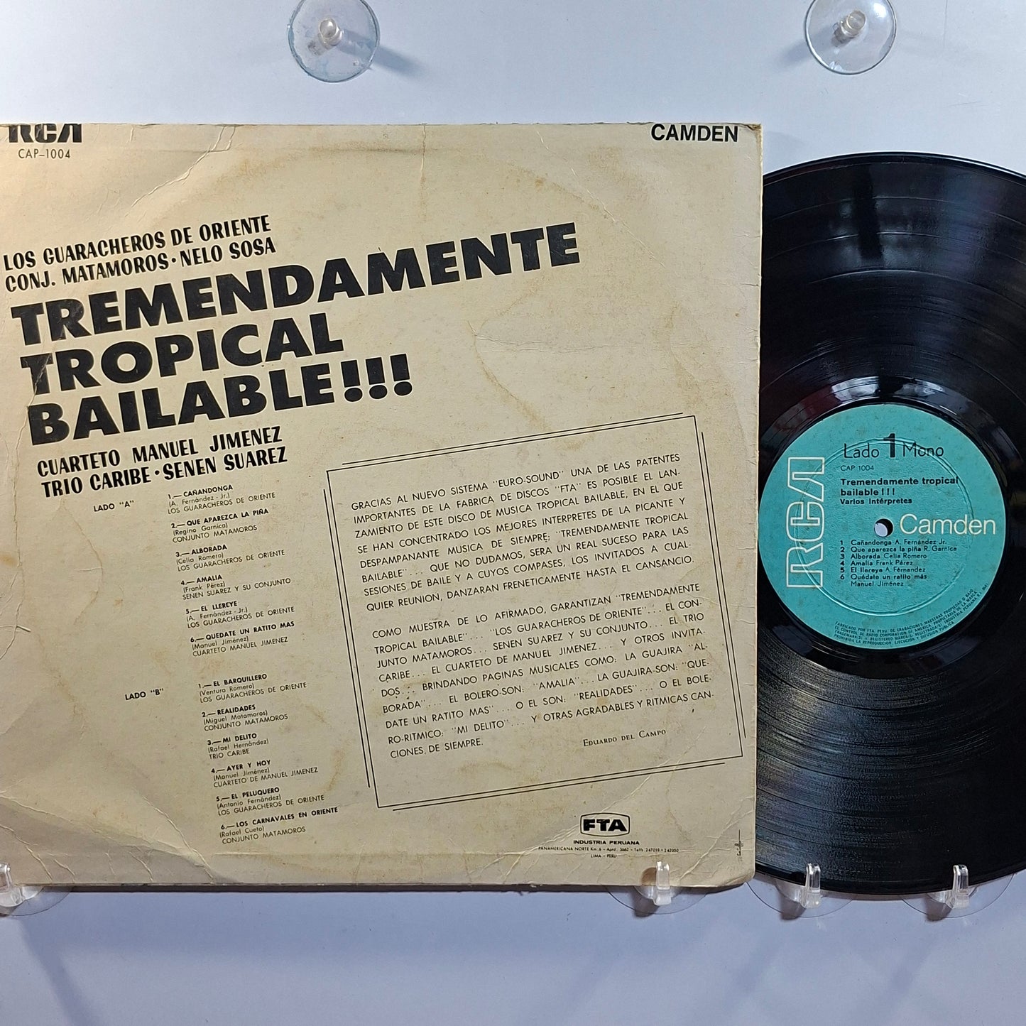 lp Tremendamente Tropical Bailable Los Guaracheros De Oriente Conjunto Matamoros Trio Caribe varios made peru 1980 son guaracha