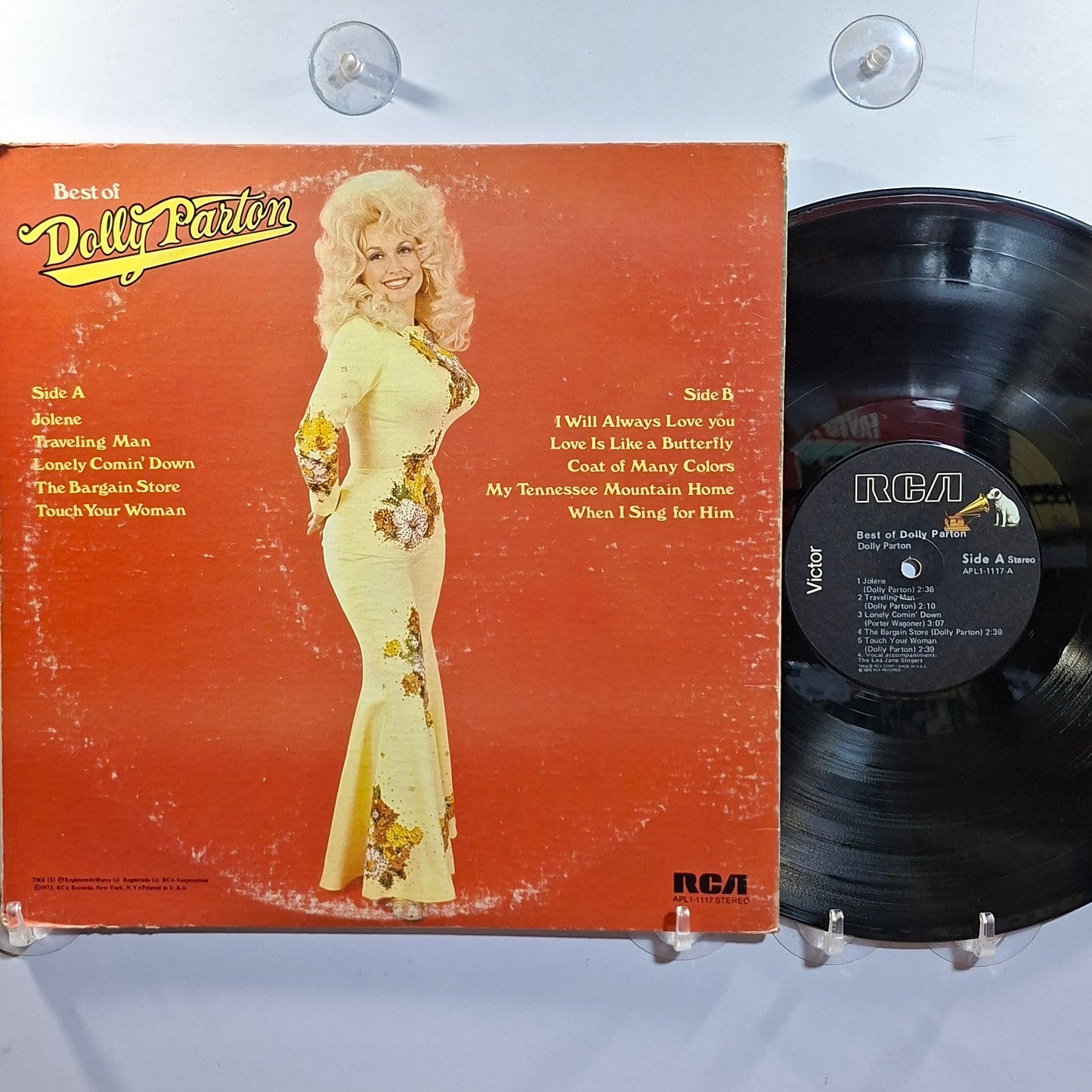 lp Dolly Parton Best Of Dolly Parton made usa 1975 gatefold country folk
