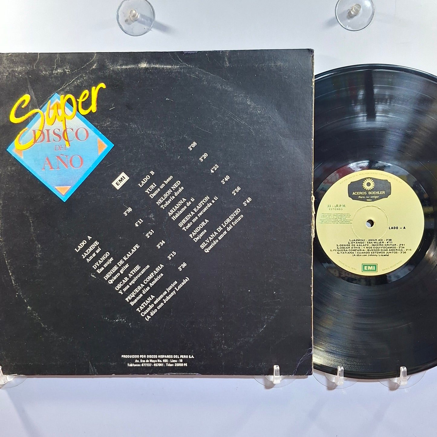 lp Super Disco Del Año Luis Miguel Sheena Easton Dyango varios made peru 1985 latin pop
