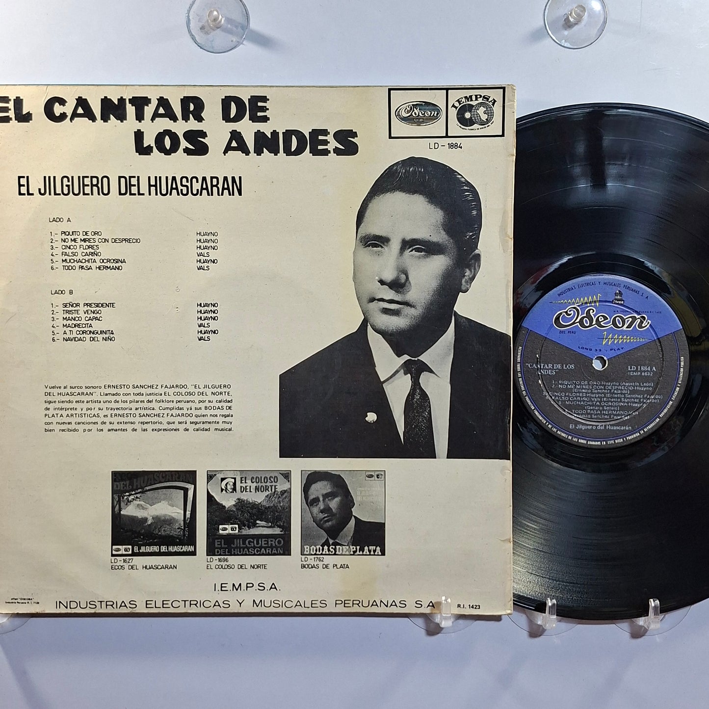 lp El Jilguero Del Huascaran El Cantar De Los Andes made peru 1970 huayno folk