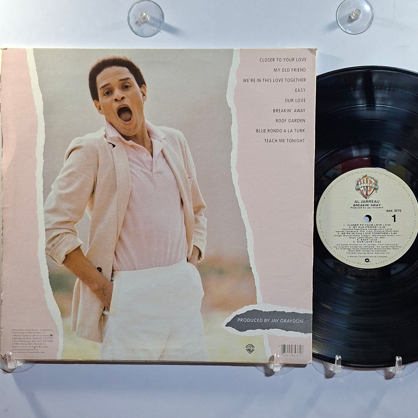 lp Al Jarreau Breakin Away made usa 1981 con insert soul jazz