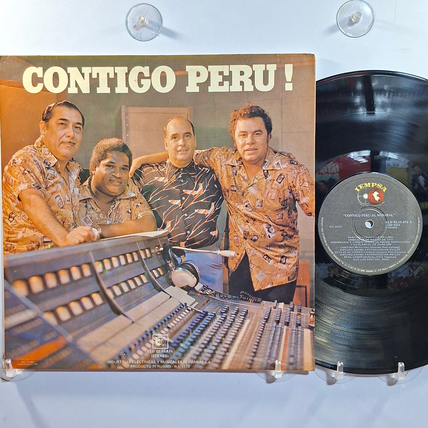 lp Contigo Peru Al Mundial Oscar Aviles Los Ases Del Peru made peru 1977 criollo folk
