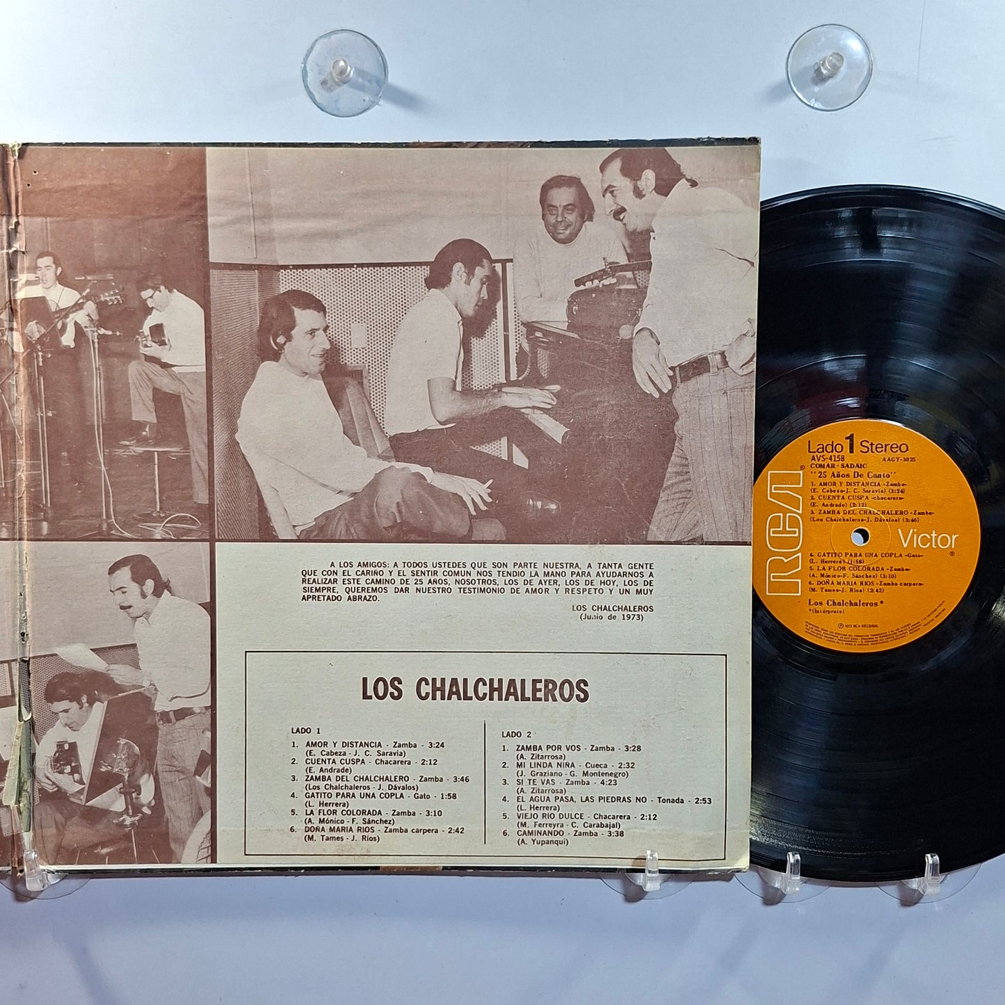 lp Los Chalchaleros 25 Años de Canto made argentina 1967 gatefold latin folk