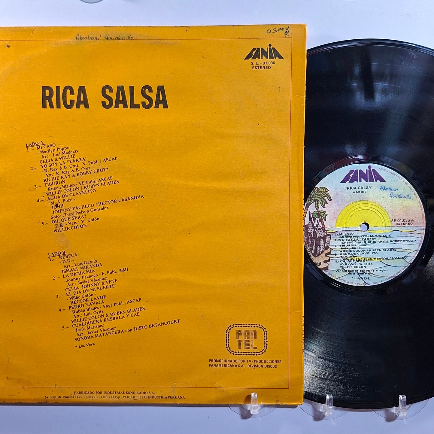 lp rica salsa varios hector lavoe ruben blades willi colon ismael miranda made peru 1981 latin salsa